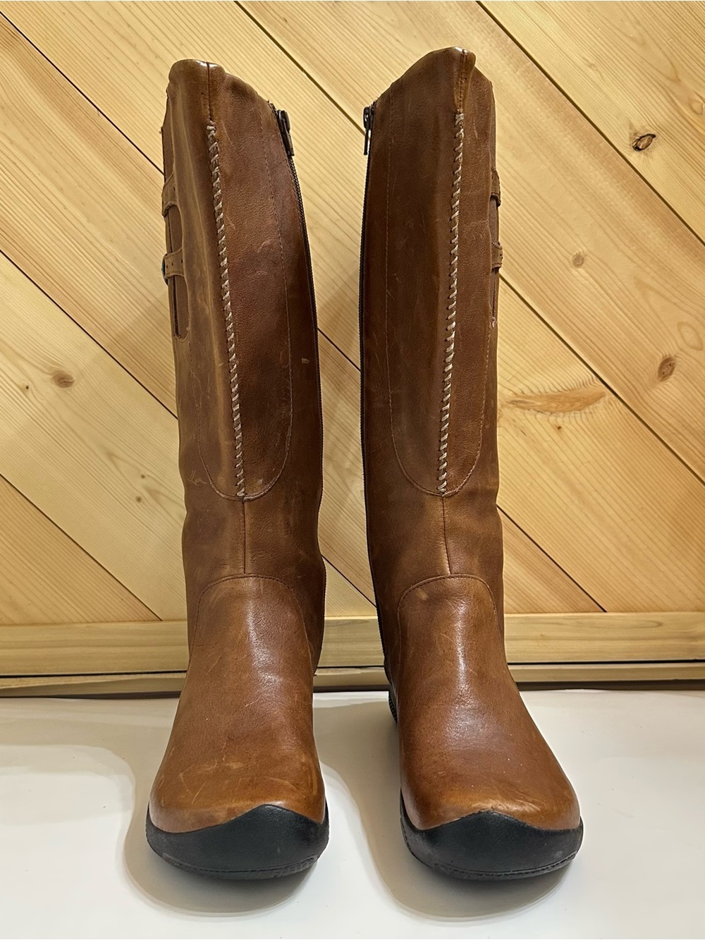Keen Bern Baby Women’s Sz 9.5 Brown Leather Waterproof Riding Boots 1005482 - Picture 2 of 9